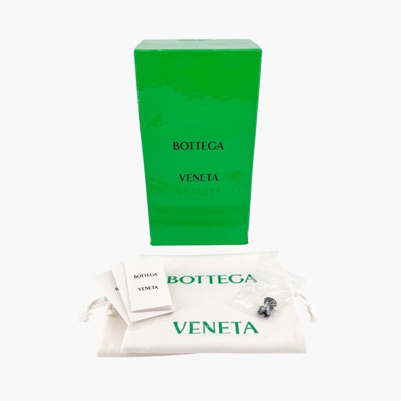 Bottega Veneta Dot Chain Heel Sandals Purple Leather Size 37 US 7 Women - Picture 2 of 14